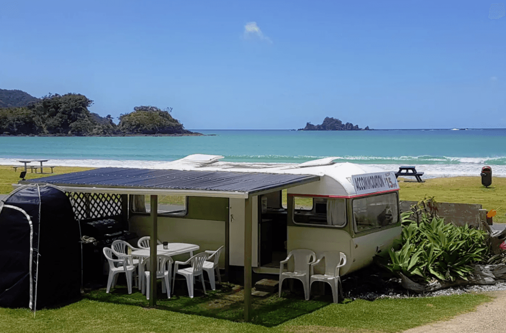 Vintage Caravan by the Sea